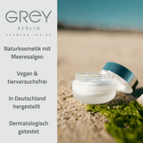 GREY Berlin Pure Skin Seaweed Face Mask: Naturkosmetik mit Meeresalgen, vegan und tierversuchsfrei, in Deutschland hergestellt und dermatologisch getestet.
